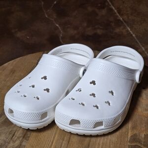 Crocs x Disney Mickey Mouse Cutout Clogs White Women’s Size 10